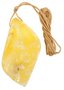 Figured amber pendant on a rope