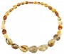 Amber beads made of stones