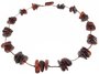 Beads-string with amber stones
