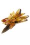 Brooch “Amber Flower” (multi-row)