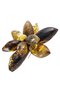 Brooch "Amber Flower"