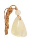 Triangular-shaped pendant with an amber ball