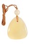Trapezoidal pendant with amber ball