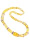 Amber beads with decorative inserts
