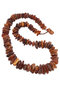 Polished amber stone beads