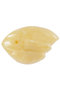 Carved amber brooch “Angel Wing”