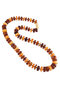 Beads made from amber donut stones “Triumph”