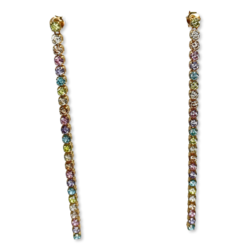 Rainbow Earrings with zircons