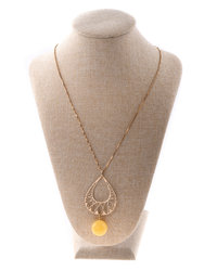 Silver necklace with gilding "Caesar"