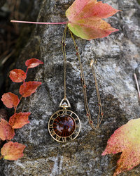 Silver necklace with gilding "Corrado"
