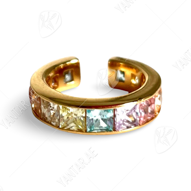 Rainbow Cuff with zircons