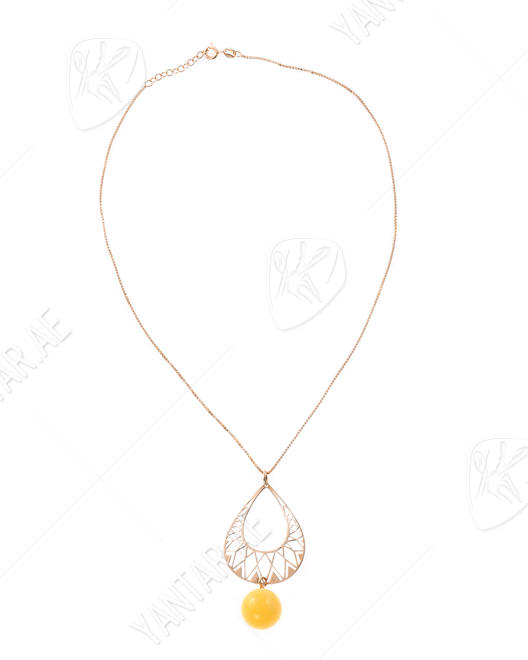 Silver necklace with gilding "Caesar"