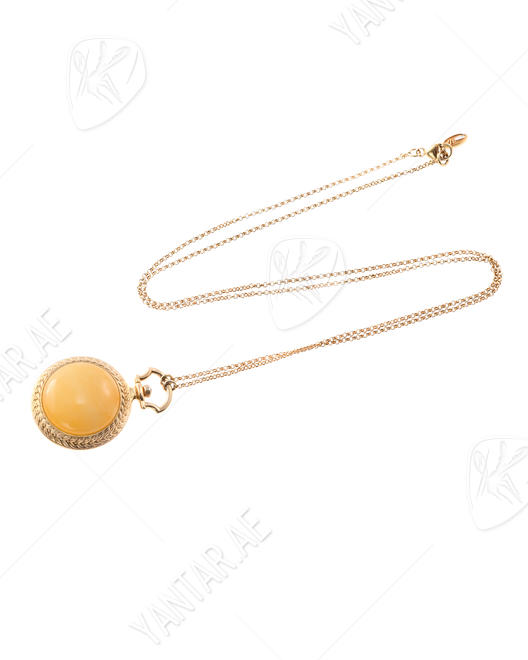 Silver necklace with gilding "Manlio"