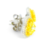 Heart-Shaped Yellow Earrings