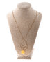 Silver necklace with gilding "Caesar"