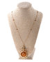 Silver necklace with gilding "Corrado"
