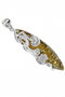 Silver pendant-amulet with amber “Athena”