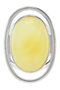 Silver ring with amber “Nika”