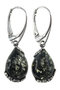 Silver earrings with amber “Calli”
