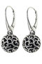 Earrings with amber and silver “Naomi”