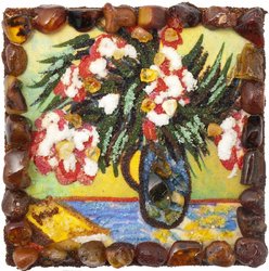 Souvenir magnet “Vase with flowers”
