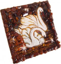 Souvenir magnet “Pair of Swans”