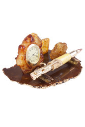 Table set on an agate stand “Hunter”