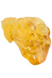 Souvenir carved from amber stone “Dog”