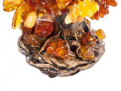 Tree with amber stones
