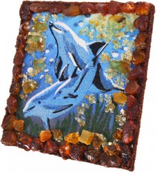 Souvenir magnet “Pair of dolphins”