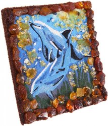 Souvenir magnet “Pair of dolphins”