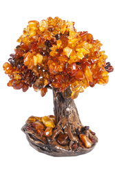 Amber bonsai tree