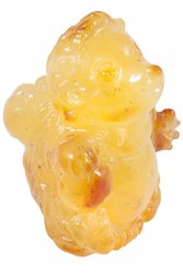 Amber figurine “Hedgehog with apples”