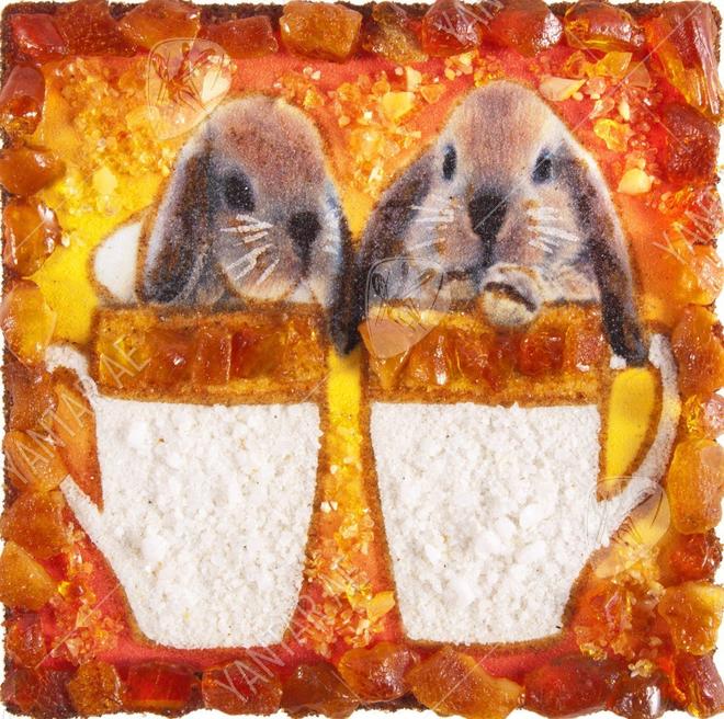 Souvenir magnet “Rabbits”