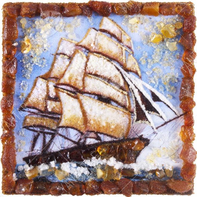 Souvenir magnet “Sailing frigate”