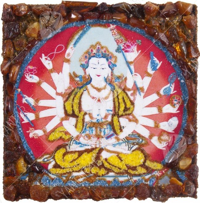 Souvenir magnet “Bodhisattva Chundi”