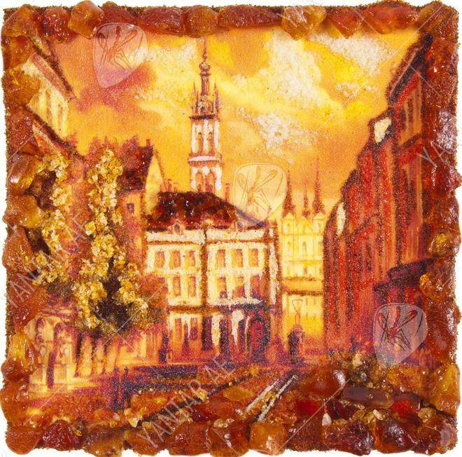 Souvenir magnet “Ancient Lviv. Market Square"
