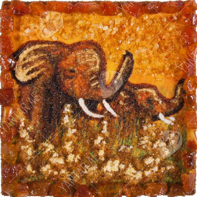 Souvenir magnet “Elephants”