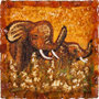 Souvenir magnet “Elephants”